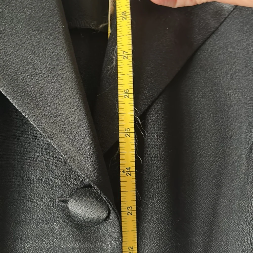 Lois Snyder DANI MAX blazer black 8 petite VINTAGE dress length above knees